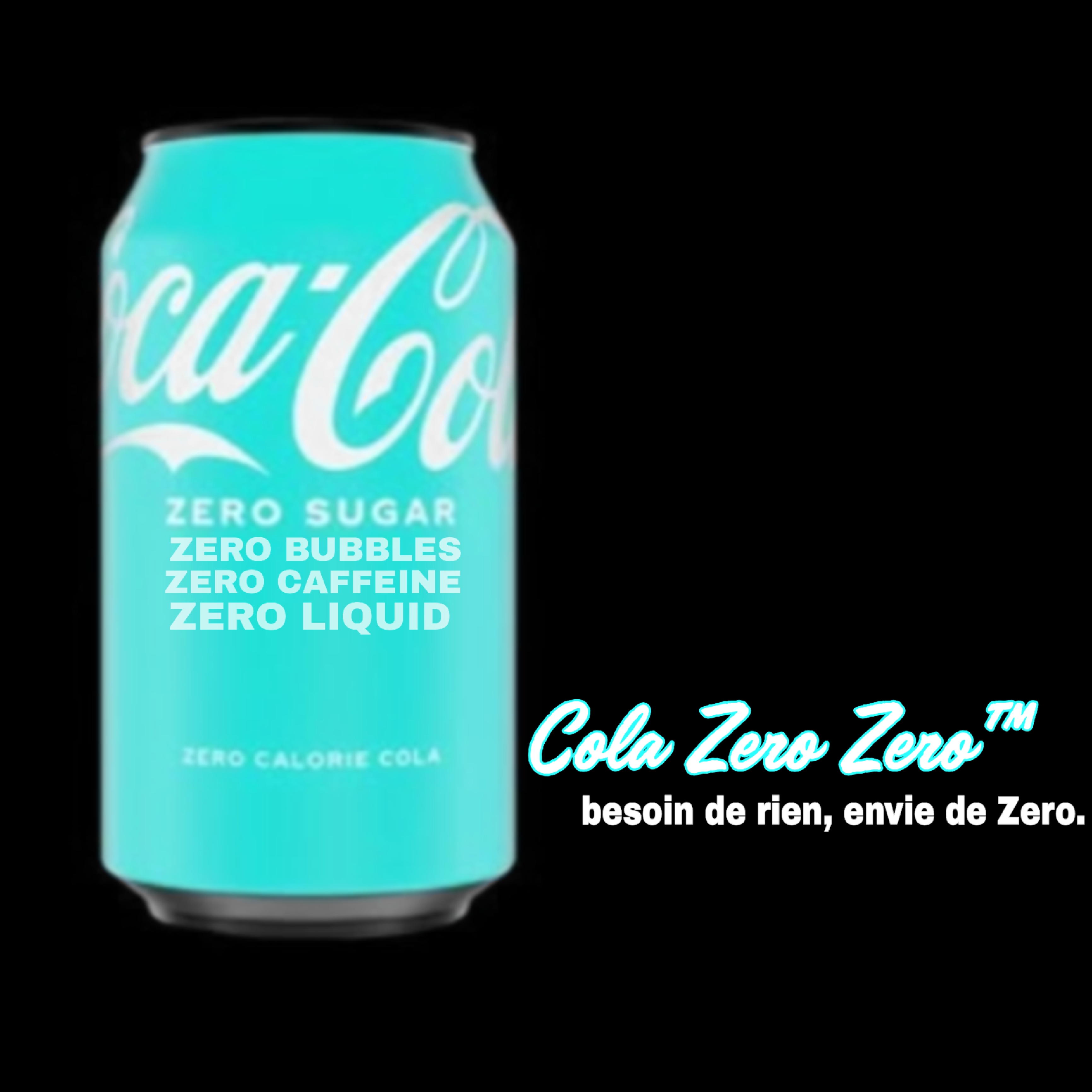 Coca Zéro Zéro — canette vide